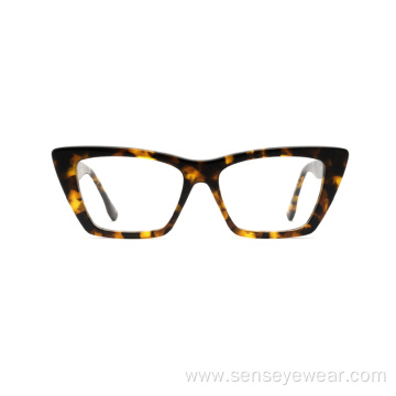 Cat Eye Design Unisex Acetate Optical Frame Glasses